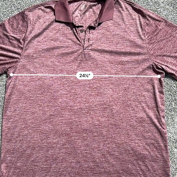 Beverly Hills Polo Club Mens Short Sleeve Polo Shirt Mauve Color Size XXL - Picture 7 of 7